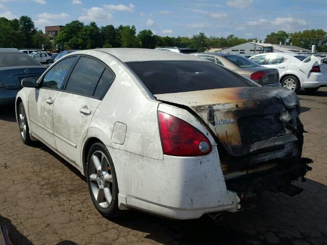 1N4BA41E84C853084 - 2004 NISSAN MAXIMA SE WHITE photo 3