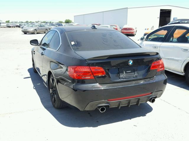 WBAKG7C55CE803265 - 2012 BMW 335 I BLACK photo 3