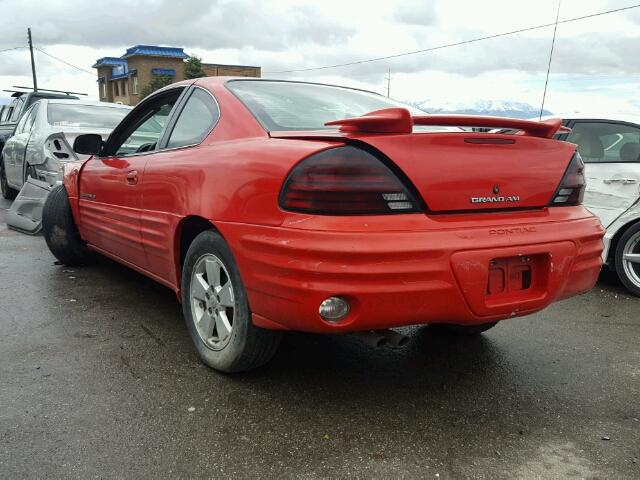 1G2NE12E9XM760957 - 1999 PONTIAC GRAND AM S წითელი ფოტო 3