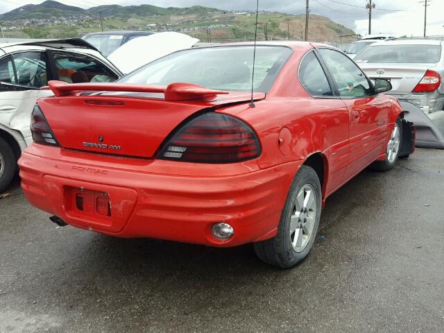 1G2NE12E9XM760957 - 1999 PONTIAC GRAND AM S წითელი ფოტო 4
