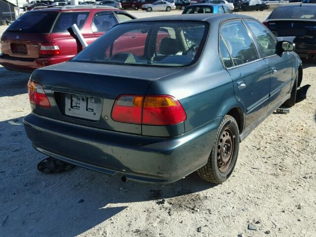 2HGEJ6611YH574654 - 2000 HONDA CIVIC BASE GREEN photo 4