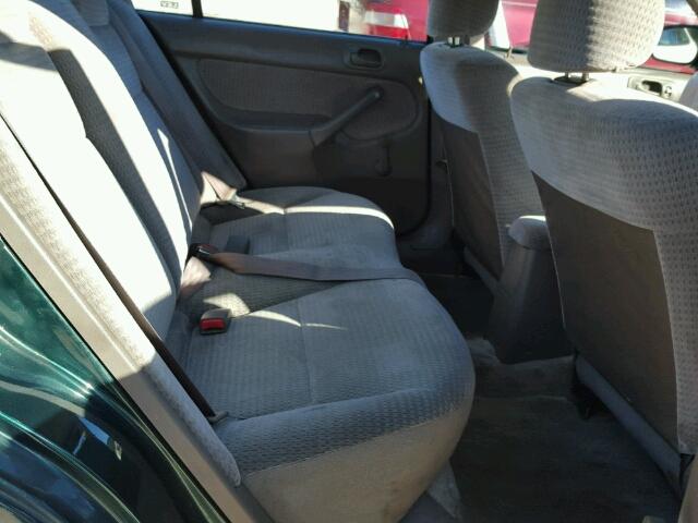 2HGEJ6611YH574654 - 2000 HONDA CIVIC BASE GREEN photo 6