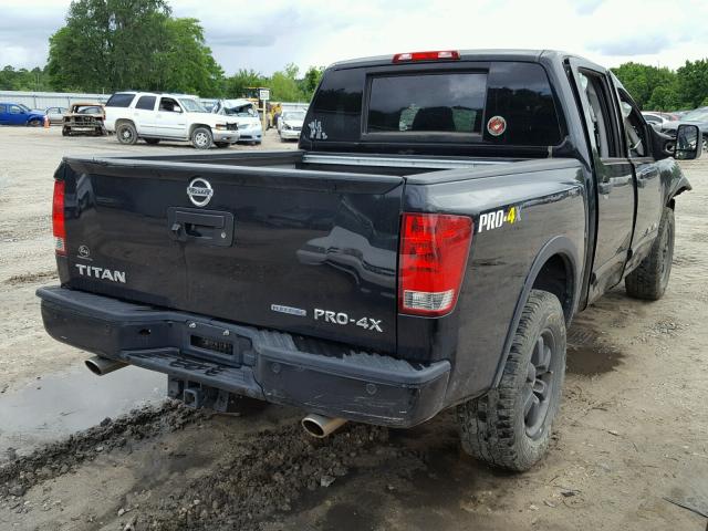 1N6BA0EC3DN308827 - 2013 NISSAN TITAN S BLACK photo 4