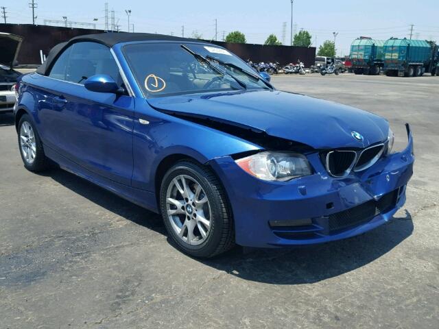 WBAUN13538VH79988 - 2008 BMW 128I BLUE photo 1