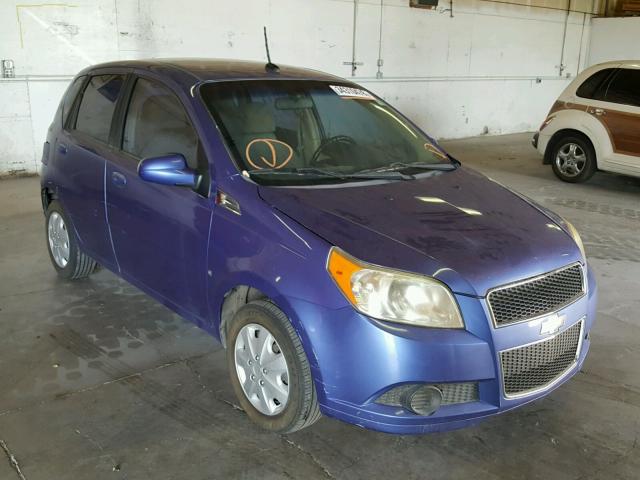 KL1TD66E09B333945 - 2009 CHEVROLET AVEO LS PURPLE photo 1