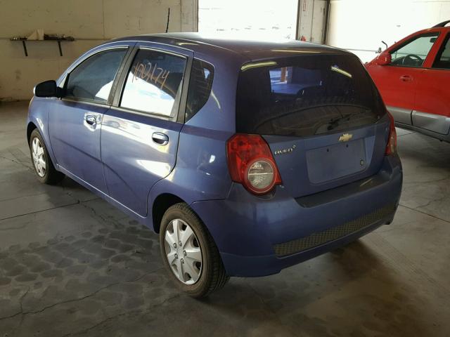 KL1TD66E09B333945 - 2009 CHEVROLET AVEO LS PURPLE photo 3