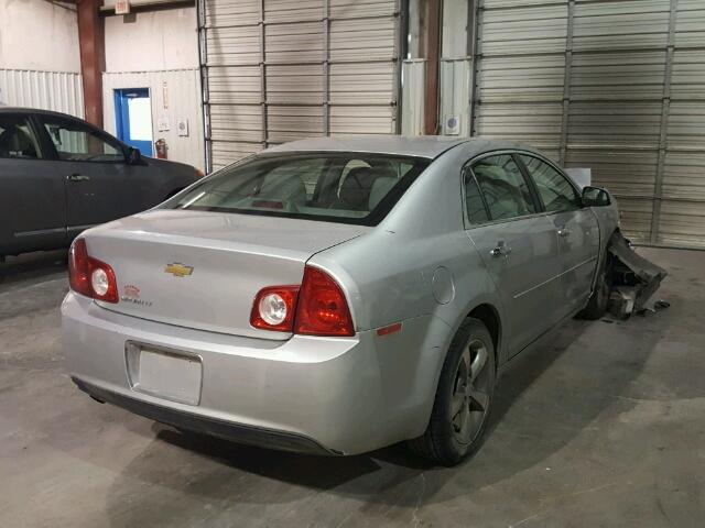 1G1ZC5EUXCF307757 - 2012 CHEVROLET MALIBU 1LT SILVER photo 4