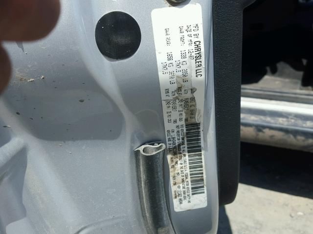 1J8HG48K98C184675 - 2008 JEEP COMMANDER SILVER photo 10