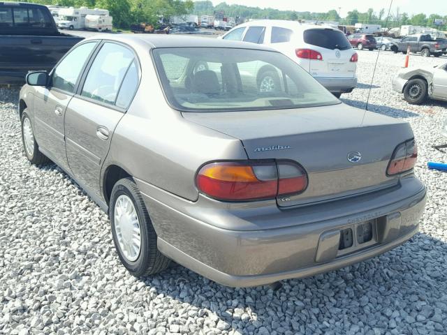 1G1ND52J92M556146 - 2002 CHEVROLET MALIBU BROWN photo 3