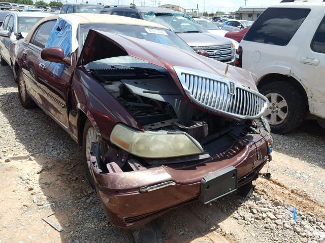 1LNHM82W93Y624047 - 2003 LINCOLN TOWN CAR S BURGUNDY photo 1