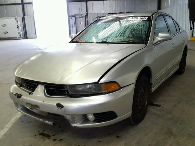 4A3AA46G23E090608 - 2003 MITSUBISHI GALANT ES SILVER photo 2