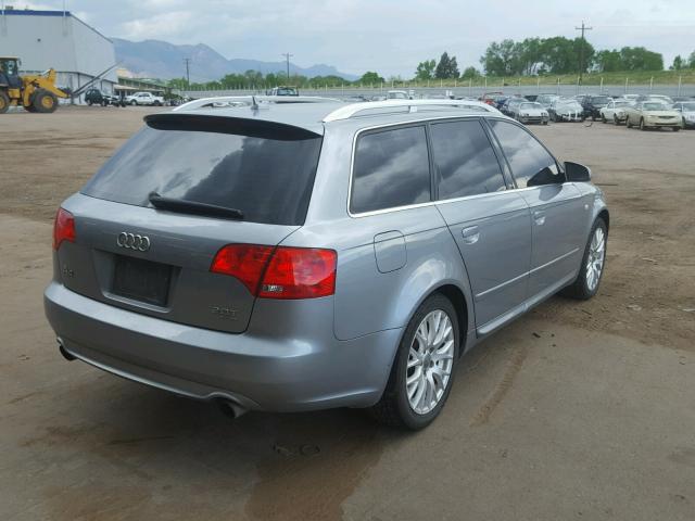 WAUKF78E48A161955 - 2008 AUDI A4 2.0T AV SILVER photo 4