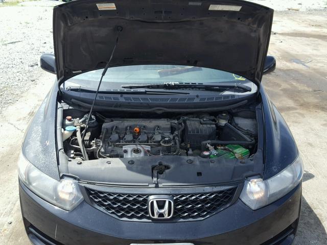 2HGFG12919H538854 - 2009 HONDA CIVIC EXL BLACK photo 7