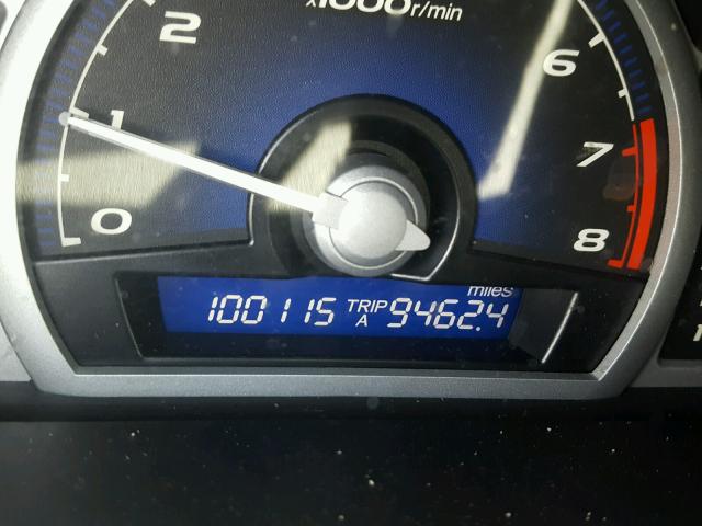 2HGFG12919H538854 - 2009 HONDA CIVIC EXL BLACK photo 8