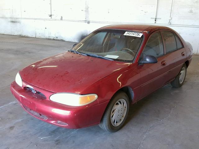 3FAFP13P72R205683 - 2002 FORD ESCORT RED photo 2