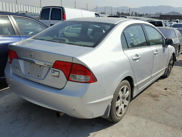 2HGFA16519H327811 - 2009 HONDA CIVIC LX SILVER photo 4