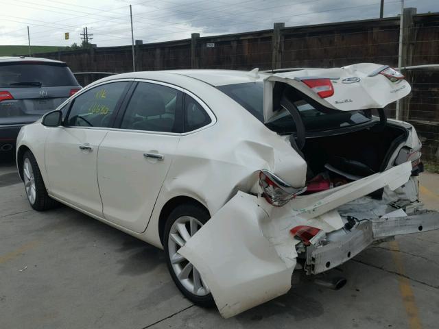 1G4PP5SK1C4226496 - 2012 BUICK VERANO WHITE photo 3