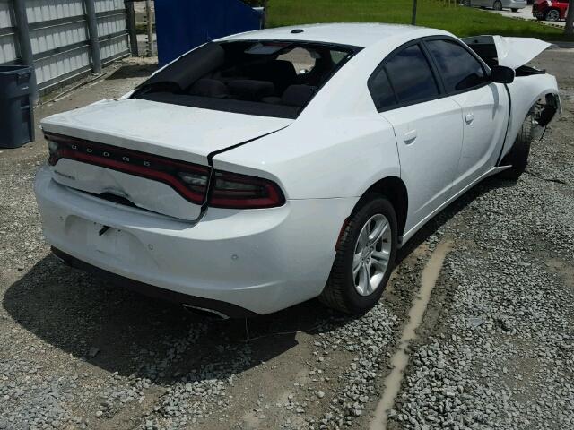 2C3CDXBG7FH734535 - 2015 DODGE CHARGER SE WHITE photo 4