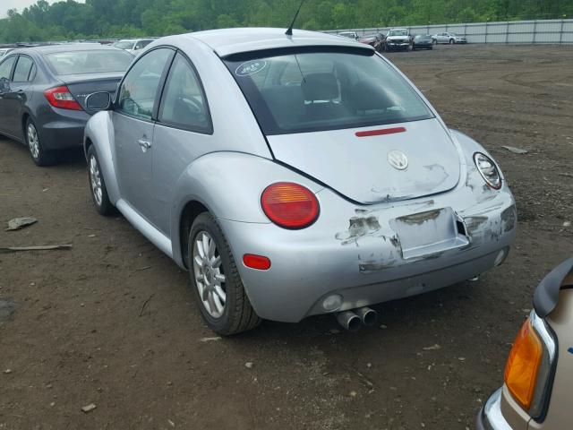 3VWCK31C54M405689 - 2004 VOLKSWAGEN NEW BEETLE 银色 照片 3