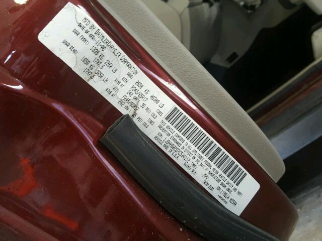 1J8HH68287C534112 - 2007 JEEP COMMANDER მუქწითელი ფოტო 10