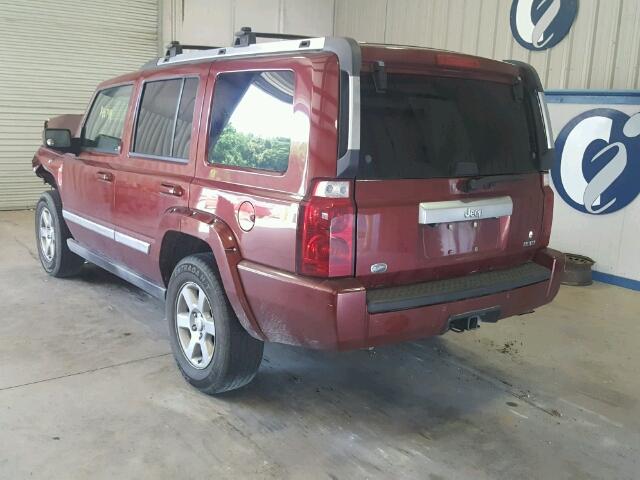 1J8HH68287C534112 - 2007 JEEP COMMANDER მუქწითელი ფოტო 3