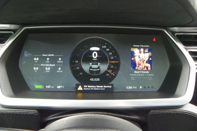 5YJSA1S10EFP35197 - 2014 TESLA MODEL S BLACK photo 7