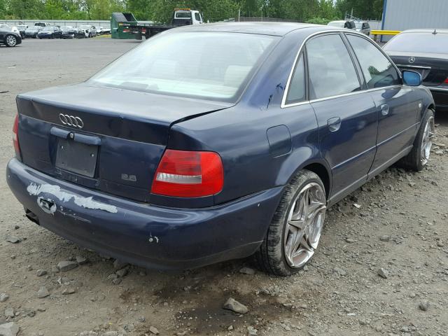 WAUED28D9XA332419 - 1999 AUDI A4 2.8 QUA BLUE photo 4