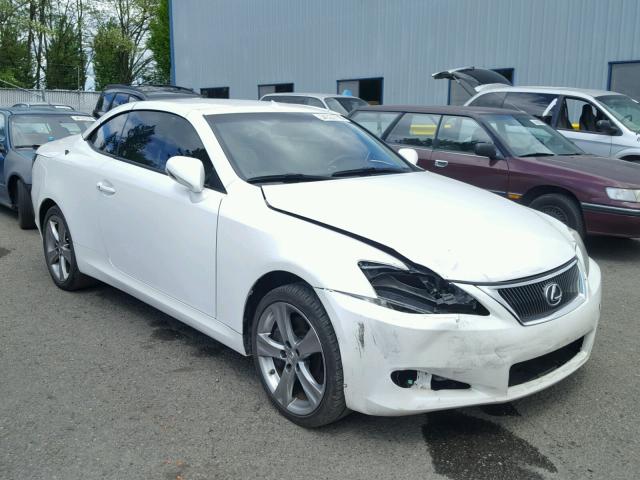 JTHFE2C23B2506934 - 2011 LEXUS IS 350 WHITE photo 1