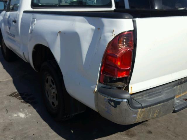 5TENX22N78Z519595 - 2008 TOYOTA TACOMA WHITE photo 9