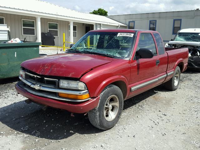 1GCCS19W918138711 - 2001 CHEVROLET S TRUCK S1 RED photo 2