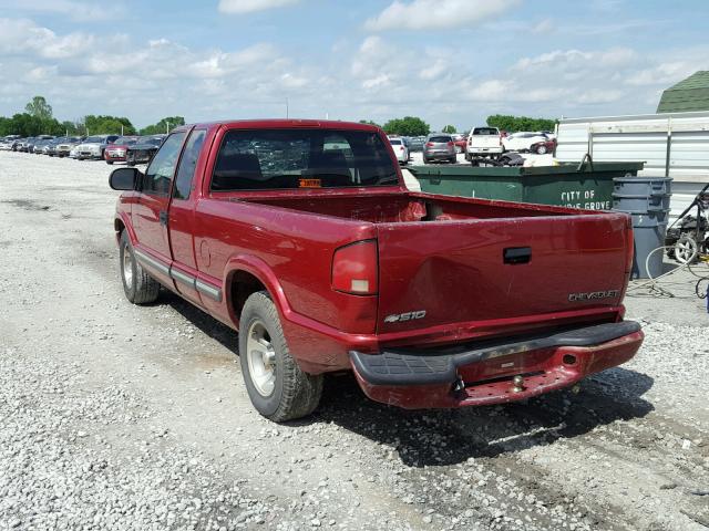 1GCCS19W918138711 - 2001 CHEVROLET S TRUCK S1 RED photo 3