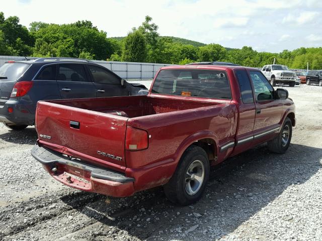 1GCCS19W918138711 - 2001 CHEVROLET S TRUCK S1 RED photo 4