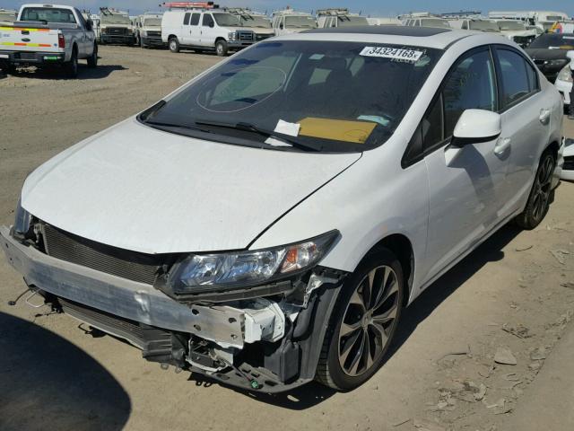 2HGFB6E58DH707233 - 2013 HONDA CIVIC SI WHITE photo 2