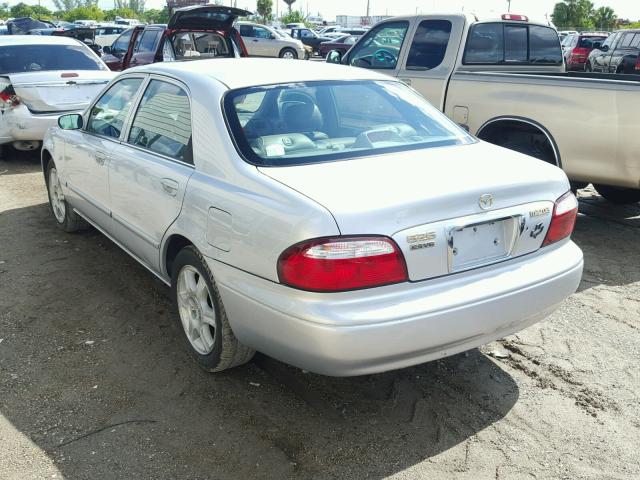 1YVGF22D0Y5107499 - 2000 MAZDA 626 ES SILVER photo 3