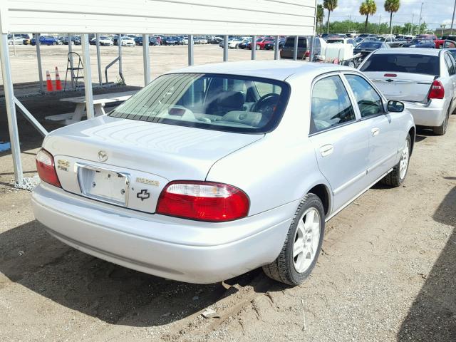 1YVGF22D0Y5107499 - 2000 MAZDA 626 ES SILVER photo 4