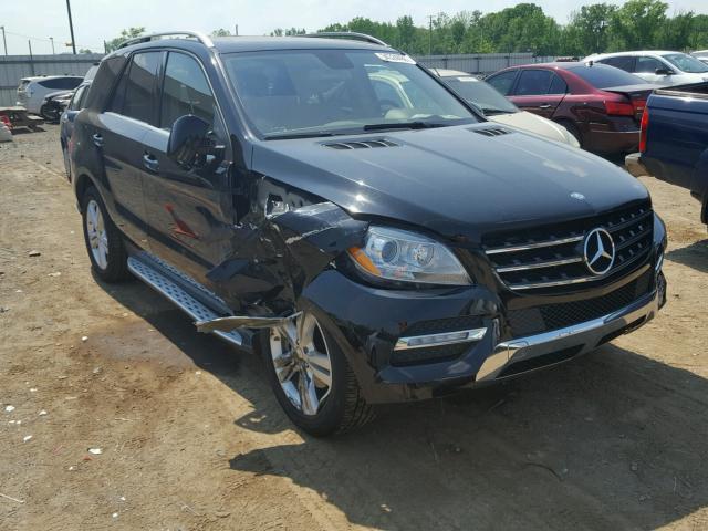 4JGDA5HB5CA019543 - 2012 MERCEDES-BENZ ML 350 4MA BLACK photo 1