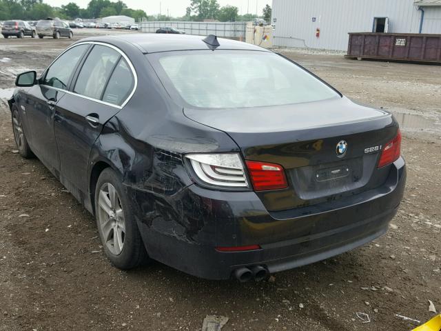 WBAXH5C57CDW11391 - 2012 BMW 528 XI BLACK photo 3