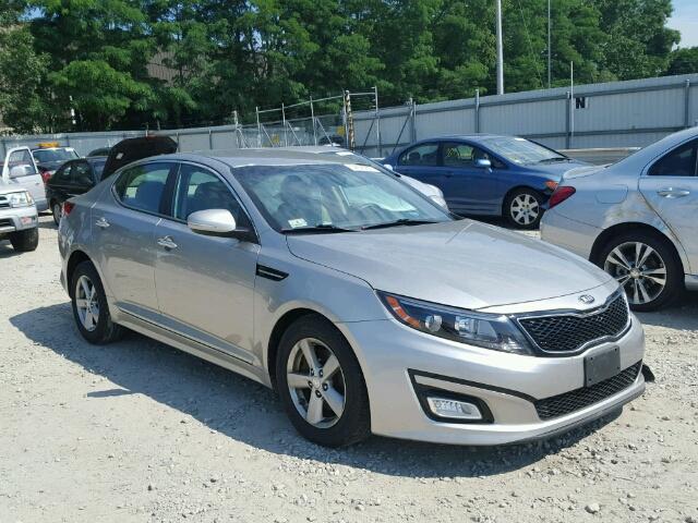 5XXGM4A77EG330231 - 2014 KIA OPTIMA SILVER photo 1