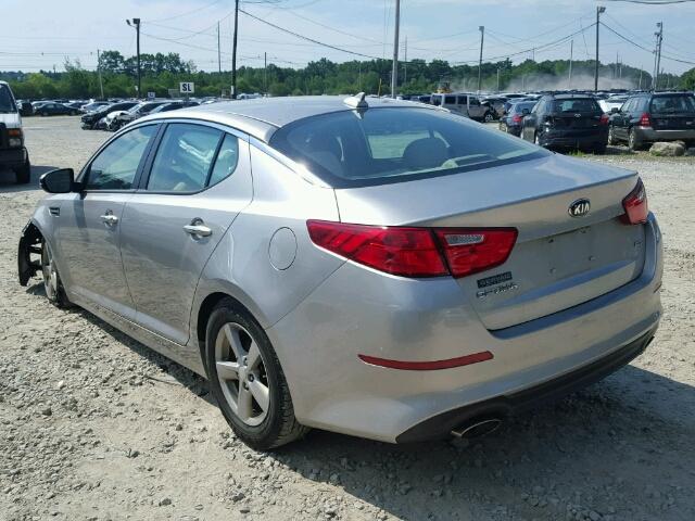 5XXGM4A77EG330231 - 2014 KIA OPTIMA SILVER photo 3