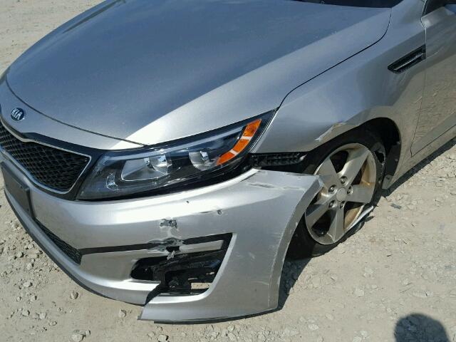 5XXGM4A77EG330231 - 2014 KIA OPTIMA SILVER photo 9