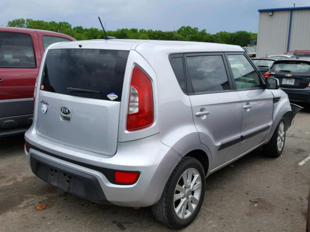 KNDJT2A61D7766343 - 2013 KIA SOUL + SILVER photo 4