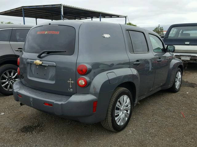 3GNDA13D78S641385 - 2008 CHEVROLET HHR LS GRAY photo 4