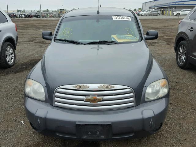 3GNDA13D78S641385 - 2008 CHEVROLET HHR LS GRAY photo 9