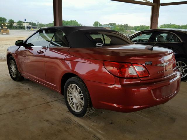 1C3LC45K78N125554 - 2008 CHRYSLER SEBRING RED photo 3