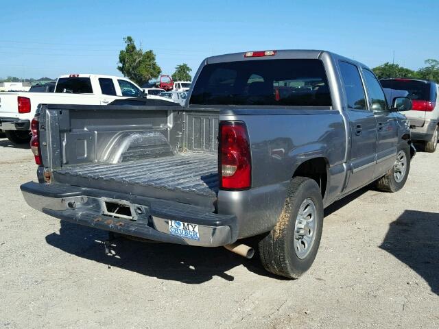 2GCEC13V461308344 - 2006 CHEVROLET SILVERADO GRAY photo 4