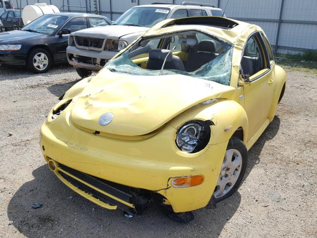 3VWCK21C33M421589 - 2003 VOLKSWAGEN NEW BEETLE 黄色 照片 2