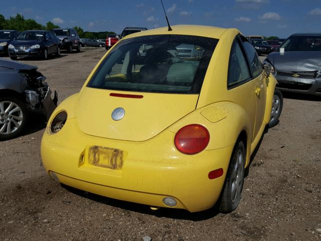 3VWCK21C33M421589 - 2003 VOLKSWAGEN NEW BEETLE 黄色 照片 4