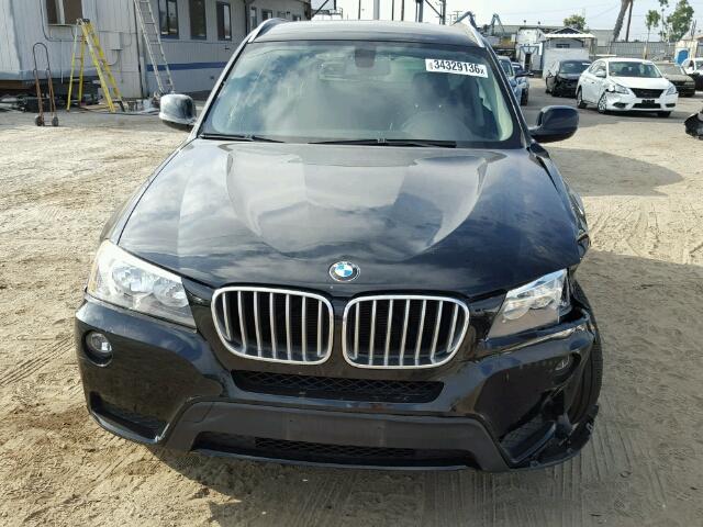 5UXWX9C5XD0A22919 - 2013 BMW X3 XDRIVE2 BLACK photo 10