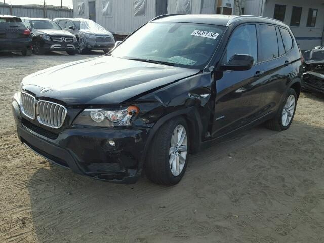 5UXWX9C5XD0A22919 - 2013 BMW X3 XDRIVE2 BLACK photo 2