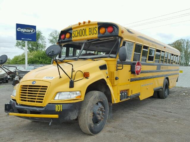 1BAKFCPA0AF271947 - 2010 BLUE BIRD SCHOOL BUS YELLOW photo 2